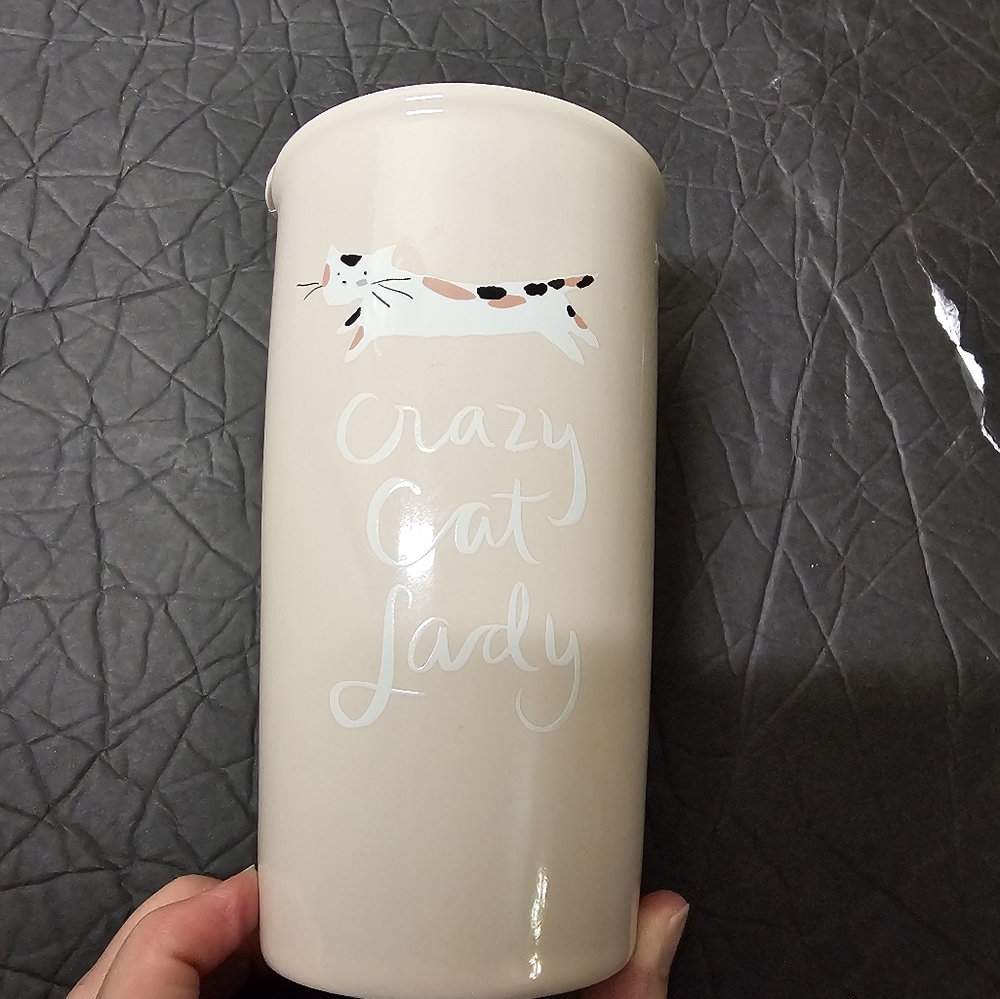 Petshop crazt cat lady travel mug